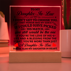 To My Daughter-in-Law Honor – Acrylic Square